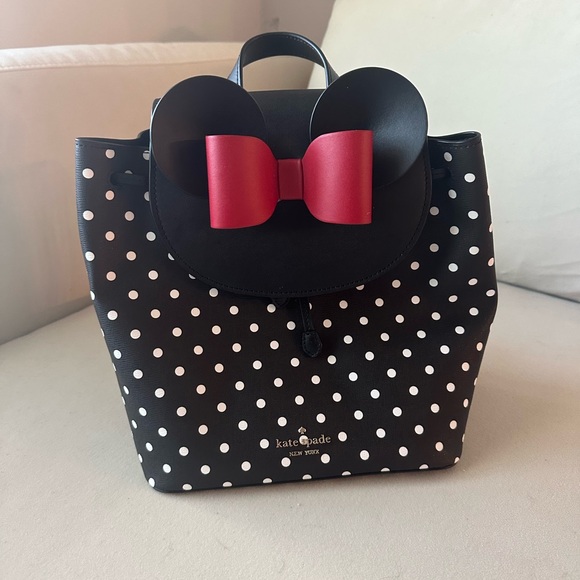 ✨Rare Kate Spade x Disney Minnie Mouse Polka Dot Women’s Backpack-NWOT ✨ - Picture 4 of 12